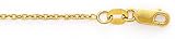 14K Yellow Gold 1.5MM CABLE PENDANT CHAIN 16"