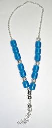 Worry Beads - Komboloi, Blue with Silver