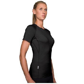 Click here to buy Icebreaker Ladies Bodyfit150 Ultralite Short Sleeve Atlas T-Shirt by Icebreaker.