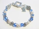 Chanukah Bracelet with Menorah Charm