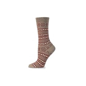 Buy Biella Women Pandora Extra Fine Merino Wool Astral Fairisle Crew Sock by Biella