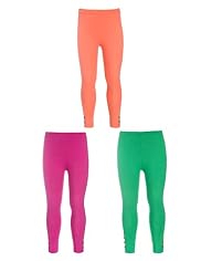 3 Pack Cotton Rich Leggings with Stay New™