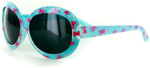 "Flutter" Spring-Inspired Polarized Kids Sunglasses in Four Gorgeous Colors - 100% UV (Blue/Smoke Lens, Smoke)