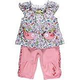 IMAGE OF Le Top Baby Clothing Infant Girls Peacock Paradise Capri Set (3T Toddler)