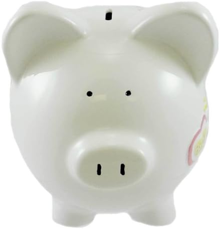 Bank BANK HEARTS RAISED Ceramic Baby Girl Gift Piggy Ceramic XC400GH