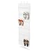 Honey-Can-Do Over The Door Clear Shoe Organizer/Storage Rack, White