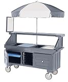 3 Well Camcruiser with Matching Umbrella Cambro CVC72