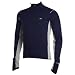 NEW BALANCE Semi-Fitted Knitted 1/2 Zip Long Sleeve Men's Thermal Top , L, AVIATOR