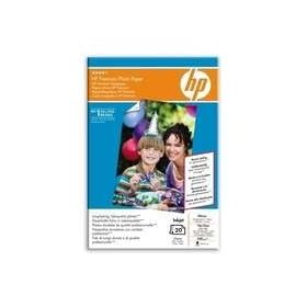 20 feuilles de HP Premium (Q1991A), papier photo brillant. 10X15 240g Haut Brillant + onglets