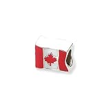 Sterling Silver Canadian Flag Charm