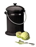 RSVP Stoneware Compost Pail - Black