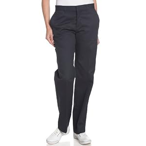Buy Dickies Ladies Wrinkle Resistant Flat Front Twill Pant With Stain Release Finish by Dickies