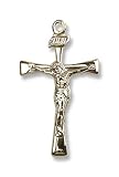 Gold Filled Maltese Crucifix Medal Pendant Charm Cross with 24 Gold Filled Chain