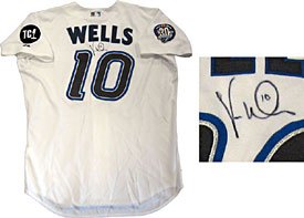 Vernon Wells Autographed / Signed Toronto Blue Jays Jersey