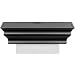Healthy Shelf Multifold (M-fold) Paper Towel Dispenser, Black Traditional