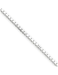 Sterling Silver 24in 1.75mm Box Necklace Chain. Metal Wt- 9.3g