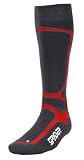 Spyder Mens Pro Liner Ski Socks: Dark Shadow/Red/Silver