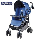 Peg Perego P3 Light Weight One Hand Fold Stroller in Mod Blue