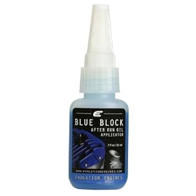 Blue Block After Run Oil Dispenser 20cc from Evolution Aircraft Engines