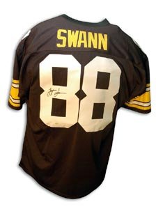 Lynn Swann Signed Pittsburgh Steelers Throwback Black Jersey