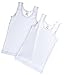Brix Boys White Tank Tops 100% Cotton Super Soft Undershirts 2 pk tees.