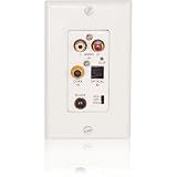 Xantech D5IP 4-Port Audio Faceplate