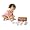 Children's Luxury Full-Service Porcelain Tea Party Set in Wicker Carry Case *Perfect Gift Idea for Children, Girls, Boys, Birthday, Holiday, etc.*