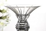 SMALL LINEAR BOWL NEW CASTLE COLLECTION 24% CRYSTAL LINEAR BOWL ON FOOT