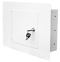 Homak WS00017001 White Wall Safe