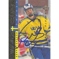 Kenny Jonsson, Team Sweden, 1996 Upper Deck Be A Player World Class Autographed Card