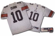 Brady Quinn White Reebok NFL Premier Cleveland Browns Jersey - Medium