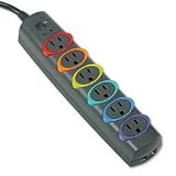 Kensington Smartsockets Color Coded Strip Surge Protector, 6 Outlets, 7Ft Cord 31UvYEjSHDL. SL160 Kensington Smartsockets Color Coded Strip Surge Protector, 6 Outlets, 7Ft Cord