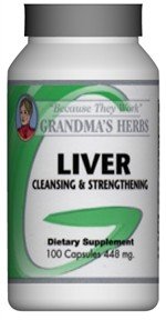 Liver - All Natural Herbal Cleanser and Strengthener for the Liver - 100 Capsules