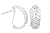 14KT White Gold 0.50ct. Antuque Look Diamond Earring