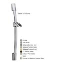 Alsons Hand shower wall bar unit 15041C-BX contemporary 30" wall bar with nut mount
