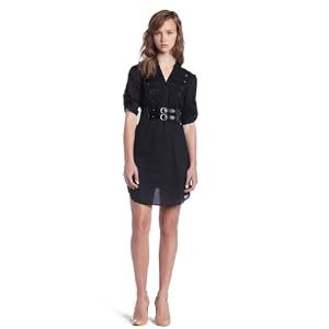 Buy As U Wish Juniors Lawn Military Self Belt Dress