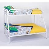 Bunk Bed - Twin / Full Size Bunk Bed in White - Coaster