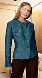 TEXTURED SILK CARDIGAN JACKET