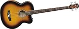Michael Kelly Firefly 4-String Acoustic-Electric Bass, Trans Black