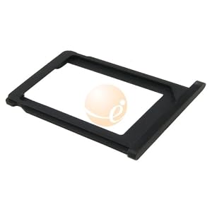 Apple iPhone 3G / Apple iPhone 3GS SIM Card Black Tray Holder (Not Compatible with 1st Gen) by Eforcity
