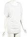 LL WT742 Women's Versatile Casual Short Sleeve Dolman Top – Loose Fit Boat Neck XXXL White