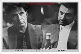 HEAT AL PACINO ROBERT DENIRO POSTER BLACK WHITE POSTER