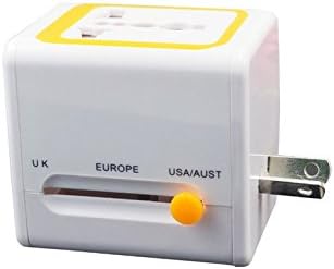 DIGISION® Universal Adapter Plug Adapter with Dual USB 2.1 Amp white (3.5 oz)