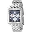 Fossil #BQ9365 Women's Rectangular Multi Function Glitz Blue Dial Watch