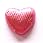 Pink Foil Wrapped Chocolate Heart, small - 10 supplied