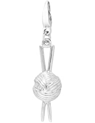 Sterling Silver KNITTING Charm