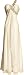 Beaded One-Shoulder Chiffon Long Goddess Gown Prom Dress, Size: Medium, Color: Ivory