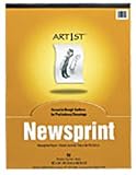 ART1ST NEWSPRINT PAD 18X24 50 SHT