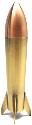 Vintage Style Rocket Missile 5 Inch Table Lighter Copper Top By Mekko