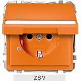 Merten MEG2313-4002 SCHUKO-Steckd.f.Sonderstr.kr.Klappd. Ko.Licht u.Schriftf.BRS,StK,ZSV,or.Sys.Fl.